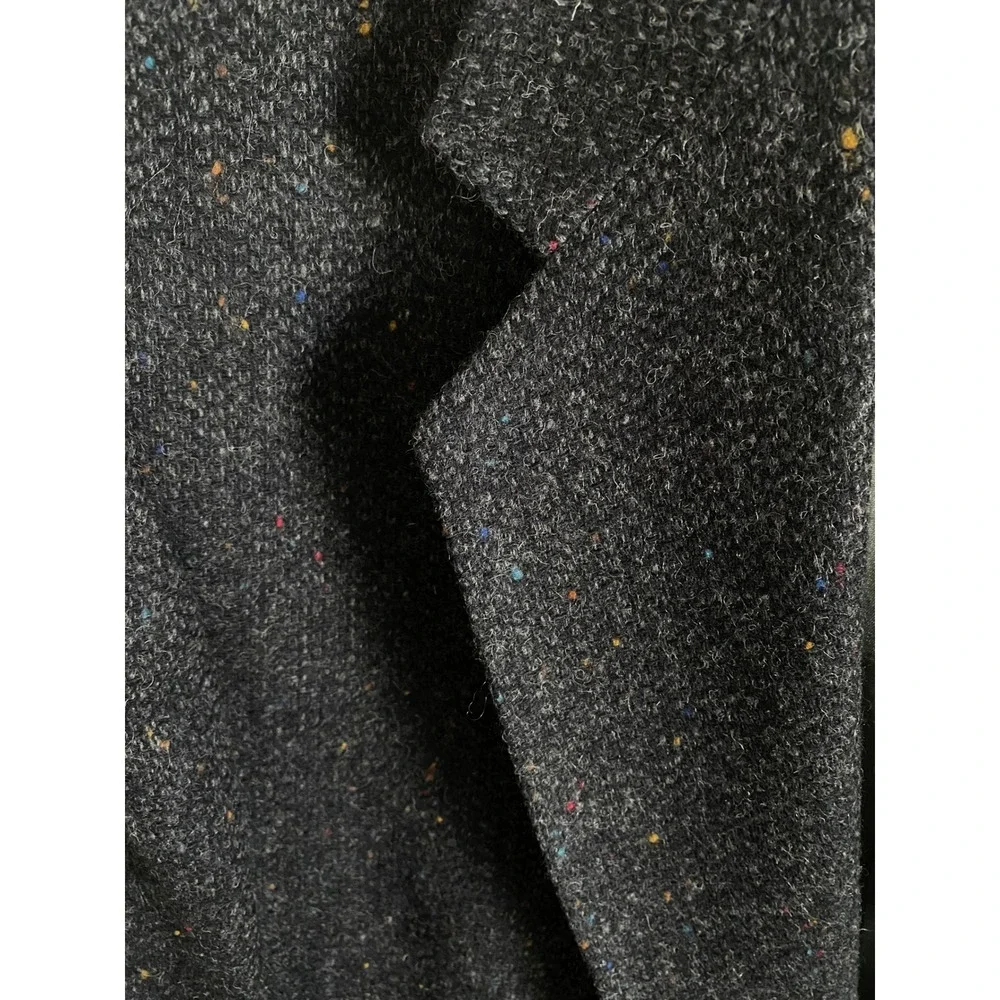 John‎ Peel Ltd Mens Charcoal Grey Donegal Tweed 100% Pure Wool Blazer Sport Coat